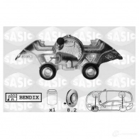 Тормозной суппорт SASIC 3660872338297 Renault Twingo 1 (C06) 1993 – 2007 SCA4034 1XNH RTI