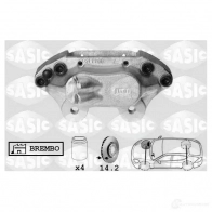 Тормозной суппорт SASIC SCA6071 2141246 3660872339300 RW FNT