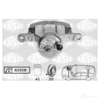 Тормозной суппорт SASIC 0X4YO O 6506093 Toyota Yaris Verso (XP20) 1 2000 – 2005 3660872373526