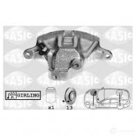 Тормозной суппорт SASIC TEHLJ R Audi A4 (B5) 1 Универсал 1.9 Tdi 115 л.с. 2000 – 2001 3660872340306 SCA6171