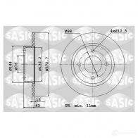 Тормозной диск SASIC UMM H9 2464424J 2132888 3660872306524