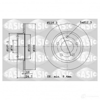 Тормозной диск SASIC 3660872446947 Hyundai i40 70BR 9 6106221