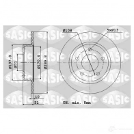 Тормозной диск SASIC 2132920 3660872353092 OX2B 53 2464V74J