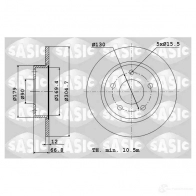 Тормозной диск SASIC 7 R36Y Renault Master (FD) 2 Фургон 3.0 dCi 140 (HD0S. FD0S. HD1S) 136 л.с. 2003 – 2025 3660872353184 4004302J