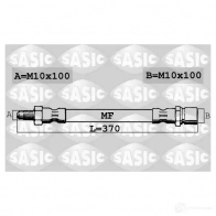 Тормозной шланг SASIC 4 ZVVOK3 Ford Focus 1 Хэтчбек 1.8 Turbo DI / TDDi 90 л.с. 1998 – 2004 6606182 3660872436337