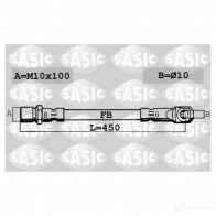 Тормозной шланг SASIC Volkswagen Golf 4 (1J1) Хэтчбек 1.9 TDI 4motion 90 л.с. 1998 – 2002 EHO9 9 3660872389312 6606015