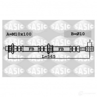 Тормозной шланг SASIC Nissan Almera (N16) 2 Седан 2.2 dCi 136 л.с. 2003 – 2006 3660872436108 SX GRC 6606157