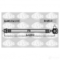 Тормозной шланг SASIC 6606079 3660872390042 TEV1FA S Audi A4 (B6) 2 Универсал 2.5 Tdi Quattro 180 л.с. 2001 – 2004