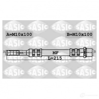 Тормозной шланг SASIC 3660872389619 6606046 BM7O A3 Opel Astra (G) 2 Хэтчбек 2.0 16V OPC (F08. F48) 160 л.с. 1999 – 2002