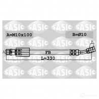 Тормозной шланг SASIC 3660872390097 6606084 MMCM K5P 2137472