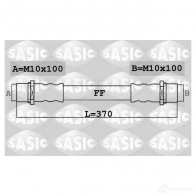 Тормозной шланг SASIC 6606243 Volkswagen Transporter (T4) 4 Грузовик 2.5 TDI Syncro 102 л.с. 1998 – 2003 2 NESRM 3660872437082