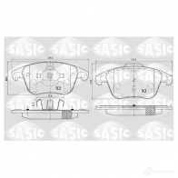 Тормозные колодки дисковые, комплект SASIC Opel Corsa (F) 6 Хэтчбек 1.2 (68) 101 л.с. 2019 – наст. время 24558 6210054 2 4557