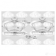 Тормозные колодки дисковые, комплект SASIC 21889 2 1888 6214028 Renault Espace (JE0) 3 Минивэн 2.0 16V (JE0N. JE0L. JE02) 140 л.с. 1998 – 2002