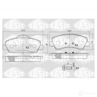 Тормозные колодки дисковые, комплект SASIC 25251 25 250 Peugeot 301 6210049