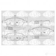 Тормозные колодки дисковые, комплект SASIC Opel Astra (J) 4 Седан 1.4 LPG (69) 140 л.с. 2014 – наст. время 6216153 1V YC2