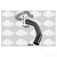 Патрубок интеркулера SASIC Fiat Doblo (119, 223) 1 Минивэн 1.3 JTD 75 л.с. 2005 – 2025 IN4 U7 3356082 3660872451217