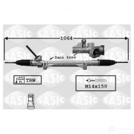 Рулевая рейка SASIC 7174019 3660872393821 O73 WKN Renault Megane 2 (BM, KM, EM, LM) 2002 – 2009