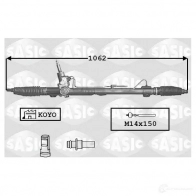 Рулевая рейка SASIC 7170001 1 6EIY 3660872371041 Peugeot 407 1 (6C, D, E) 2004 – 2010