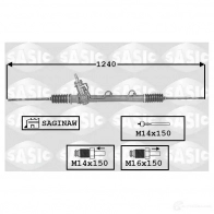 Рулевая рейка SASIC 3660872317704 7006077 Opel Vectra (B) 2 Седан 2.2 DTI 16V (F19) 120 л.с. 2000 – 2002 TN 00MY