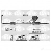Рулевая рейка SASIC 3660872367259 Renault Kangoo (KC) 1 Минивэн 1.9 dTi (KC0U) 80 л.с. 2000 – 2025 E60K FL 7006171