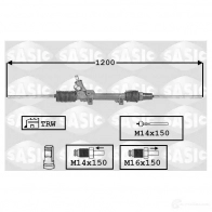 Рулевая рейка SASIC 3660872317810 7006091 Peugeot 306 1 (7B, N3, N5) Седан 1.8 16V 110 л.с. 1997 – 2001 XSX 1IR