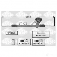 Рулевая рейка SASIC 3660872367273 GW8D3 0Y Renault Clio (BB, CB) 2 Хэтчбек 1.9 dTi (B/CB0U) 80 л.с. 1999 – 2005 7006173