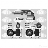 Комплект ремня ГРМ SASIC 1756025 1X8 CB Fiat Stilo (192) 1 Универсал 1.9 D 90 л.с. 2004 – 2008 3660872431097