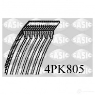 Приводной ремень поликлиновой SASIC 1424758204 4PK805 RD7GJSO 4 PK805