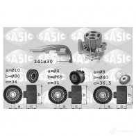 Комплект ремня ГРМ с помпой SASIC 3906028 P1K1HT N 3660872409294 Mitsubishi Grandis 2 (NA) 2003 – 2011