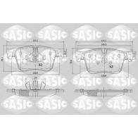 Тормозные колодки дисковые, комплект SASIC YX O2H1 Citroen C5 Aircross 1 (EMP2) Кроссовер 6210086