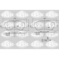 Тормозные колодки дисковые, комплект SASIC 6216163 PSI 8G0 Ford Transit Custom 1 (V362) Автобус 2.0 EcoBlue mHEV 185 л.с. 2019 – 2025