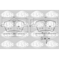 Тормозные колодки дисковые, комплект SASIC 6216168 Mini Cooper 651C DRL
