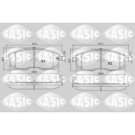 Тормозные колодки дисковые, комплект SASIC 1439899072 6216169 II W05IZ