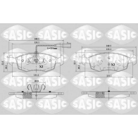 Тормозные колодки дисковые, комплект SASIC 6216171 ORV9 EC4 Fiat Punto (199) 3 Хэтчбек 1.3 JTD Multijet (199.AYR1A. 199.BYR1A) 90 л.с. 2018 – 2025