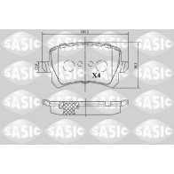 Тормозные колодки дисковые, комплект SASIC OD O8VIF 6216172 Audi A6 (C6) 3 2004 – 2010