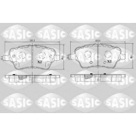 Тормозные колодки дисковые, комплект SASIC Ford B-Max 1 (CB2, JK) Минивэн 1.6 Duratec Ti 105 л.с. 2012 – 2025 5I2P J7R 6216180