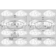Тормозные колодки дисковые, комплект SASIC 1439899091 L7V YO3N 6216190