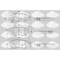 Тормозные колодки дисковые, комплект SASIC 1439899096 6216195 W BOBF0V