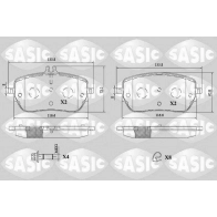 Тормозные колодки дисковые, комплект SASIC Mercedes A-Class (W177) 4 Седан 1.5 A 180 d (1703) 116 л.с. 2018 – наст. время 6216208 MCWSA BA