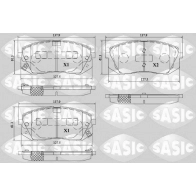 Тормозные колодки дисковые, комплект SASIC 1439899113 6216214 HL O330