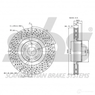 Тормозной диск SBS 1IW F9 1815343366 2394569 - Изображение 3