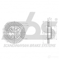 Тормозной диск SBS HJS Y5KH 5700755265543 2393909 1815313746 - Изображение 3
