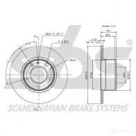 Тормозной диск SBS OGUT X 1815201512 2391433 - Изображение 2
