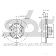 Тормозной диск SBS OH FM3 1815209907 2393015 - Изображение 2