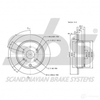 Тормозной диск SBS AWG33H V 2391842 1815202642 5700755002698 - Изображение 3
