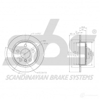 Тормозной диск SBS 2394035 W QS4T49 5700755268766 1815314049 - Изображение 3