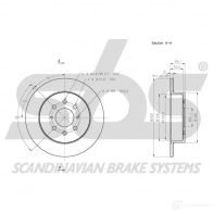 Тормозной диск SBS T9 Z5LPE 1815312643 5700755266670 2393457 - Изображение 3