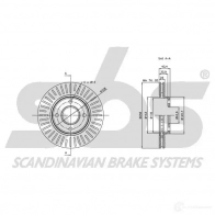 Тормозной диск SBS 1815312549 HIX6 L 5700755013977 2393386 - Изображение 3