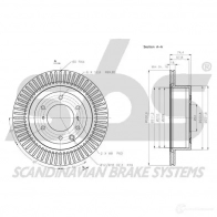 Тормозной диск SBS 5700755267486 O S1U2T 2393532 1815313056 - Изображение 3