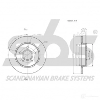 Тормозной диск SBS FV7X4 X 1815202584 2391788 5700755246214 - Изображение 3